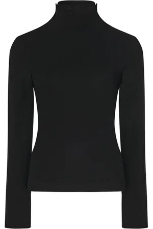 ROSETTA GETTY Snap turtleneck top