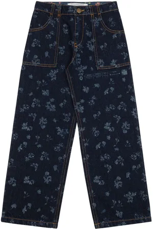 PHILOSOPHY DI LORENZO SERAFINI Floral-print straight-leg jeans