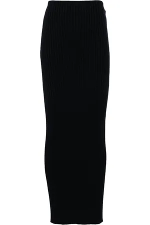 Balenciaga Ribbed maxi skirt