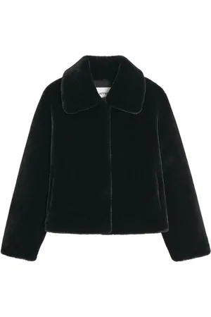 Apparis Wide-collar faux fur jacket