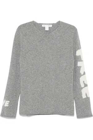 Comme des Garçons Intarsia-knit logo sweater