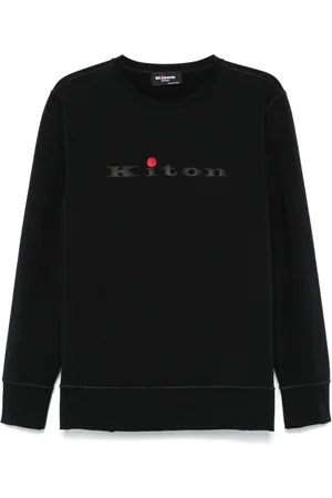 Kiton Rubberised-logo sweatshirt