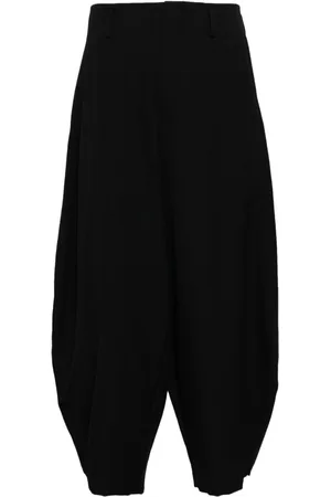 Comme des Garçons Cropped wool tailored trousers