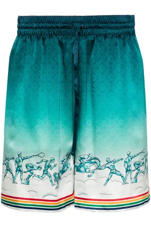 Casablanca La Déesse du Stade silk shorts