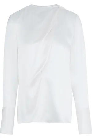 PORTS 1961 Draped Scarf-Like silk top