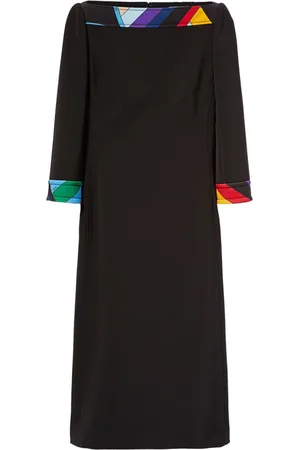 Puccini Cady-texture midi dress