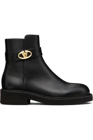 VALENTINO GARAVANI Vlogo leather boots