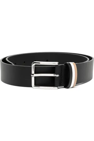 HUGO BOSS Logo-engraved leather belt