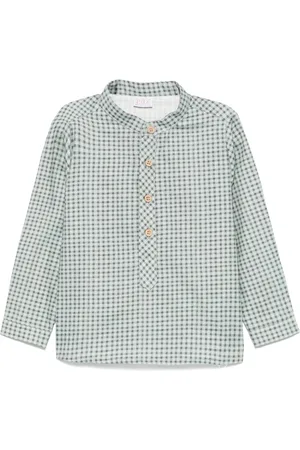 PAZ RODRIGUEZ Gingham-check shirt