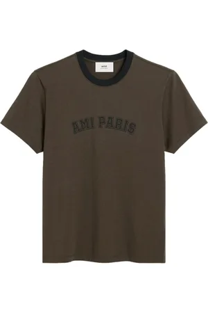 Ami Logo print organic cotton t-shirt