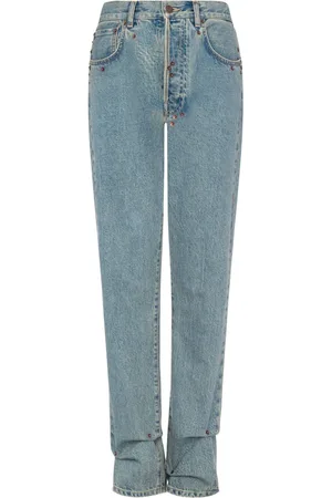 Moschino High-waisted straight-leg jeans