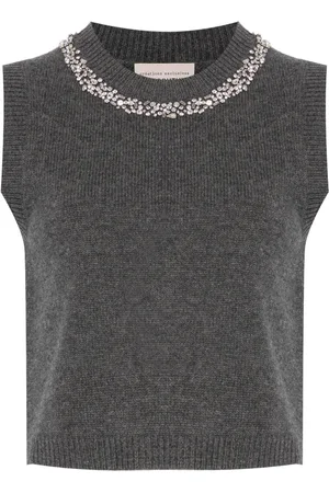 SEMICOUTURE Rhinestone-embellished top