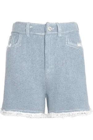Barrie Fine-knit fringe-detail shorts