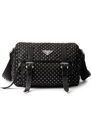 Prada Studded Re-Nylon shoulder bag
