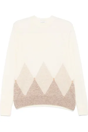 BALLANTYNE Argyle-intarsia sweater