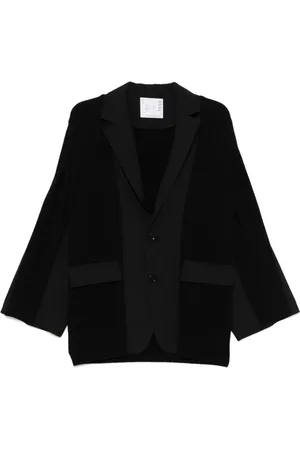 SACAI Knit-panels blazer