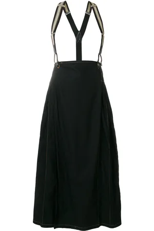Jean Paul Gaultier Suspenders pleated skirt
