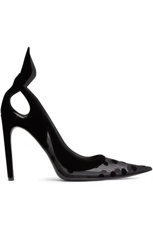 Nina Ricci 105mm polka-dot tulle pumps