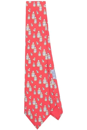 Hermès 2000s matryoshka-print silk tie
