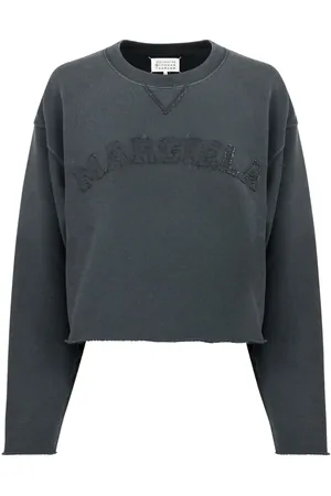 Maison Margiela Logo-appliqué cotton sweatshirt
