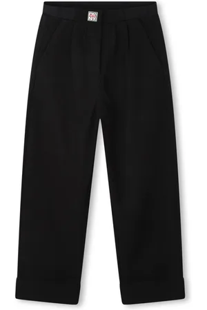 DKNY Logo-appliqué straight trousers