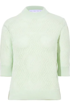 Proenza Schouler Nicola pointelle-knit cotton top