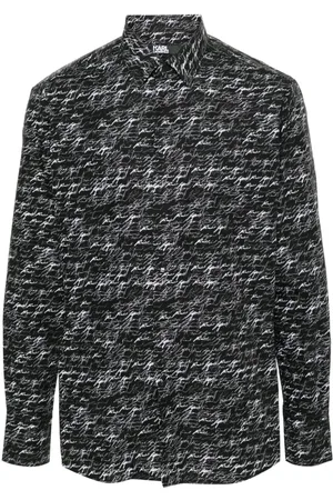 Karl Lagerfeld All-over logo print shirt