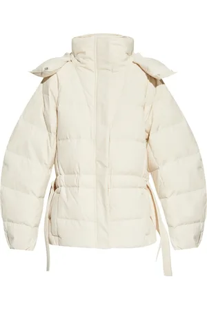 Ganni Embossed logo puffer jacket