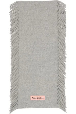 Acne Studios Wool fringed-edge scarf