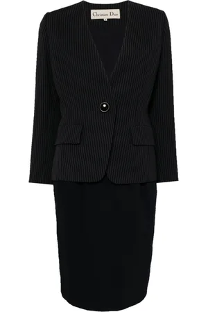 Dior Striped single-breasted jacket set