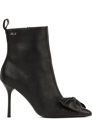Karl Lagerfeld 90mm Sarabande bow ankle boots