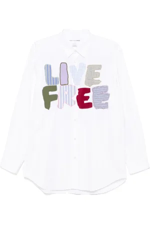 Comme des Garçons Patch-lettering shirt