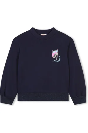 Billieblush Logo-lettering cotton sweatshirt