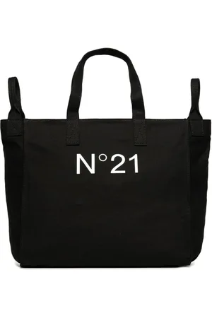 Nº21 Logo-print cotton shoulder bag