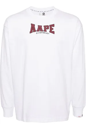 A Bathing Ape Logo-print long-sleeved T-shirt
