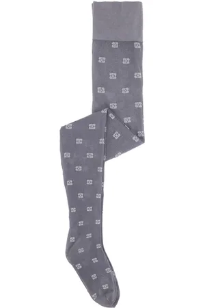 Ganni Embroidered-logo socks