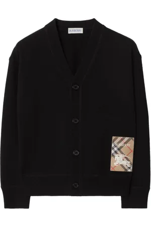 Burberry Logo patch wool cardigan
