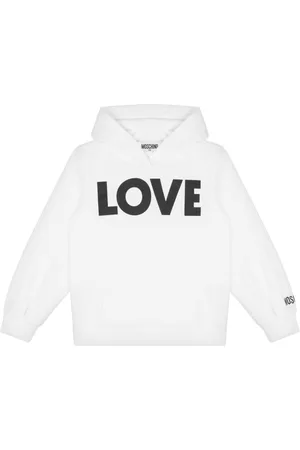 Moschino Ribbed cuffs hoodie