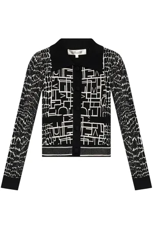 Diane von Furstenberg Riva knitted jacquard cardigan