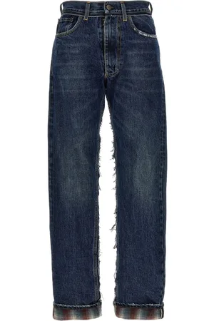 Maison Margiela X Pendleton yoke-detail jeans