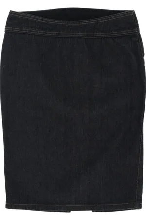 Gianfranco Ferré 2000s rear slit denim skirt