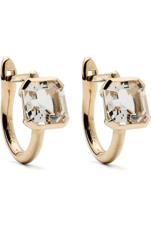 Otiumberg 9kt yellow Domino topaz earrings