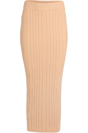 SER.O.YA Prunella cable-knit skirt