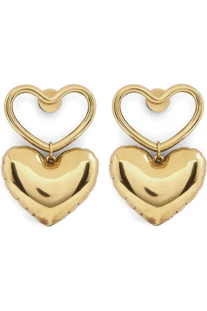 Nina Ricci Heart charm dangle earrings