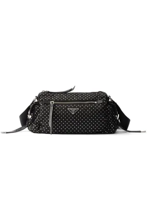 Prada Studded Re-Nylon shoulder bag
