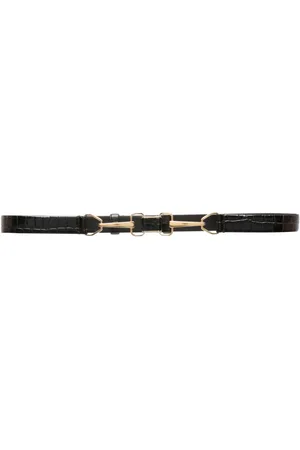 Maje Horsebit-buckle leather belt