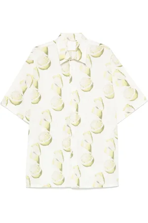 Givenchy Lemon-print seersucker shirt
