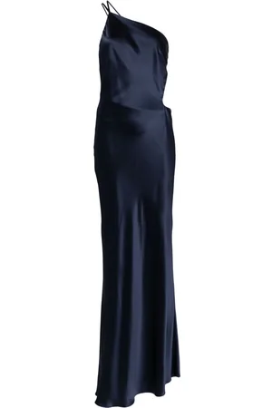 Michelle Mason Asymmetrical design silk gown