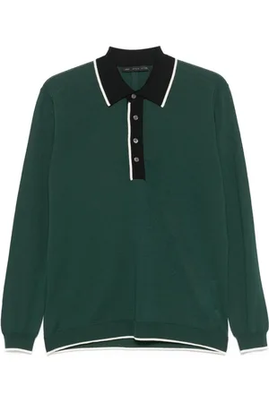 LOW BRAND Merino wool polo shirt