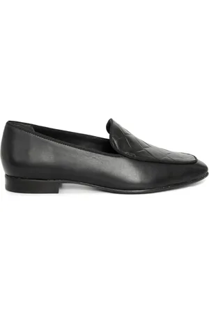 Sarah Chofakian Debossed leather loafers